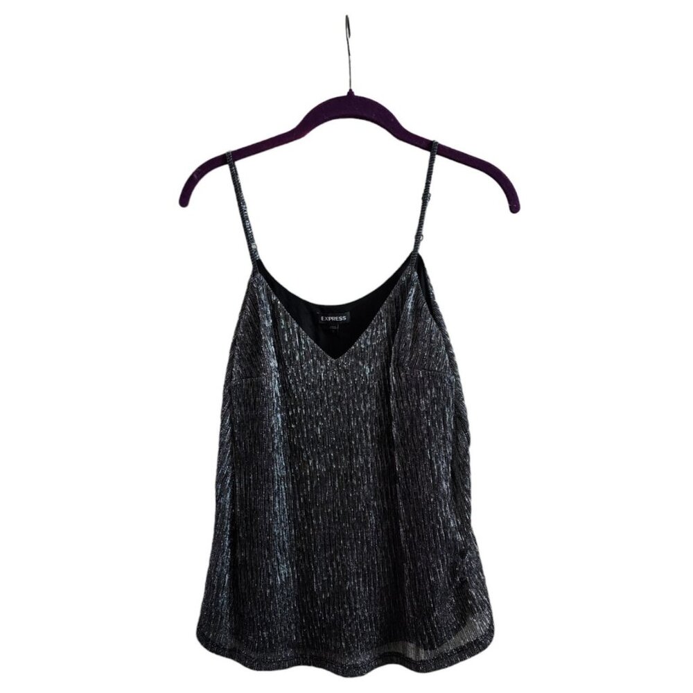 Express Silver Spaghetti Strap Medium Cami NWT